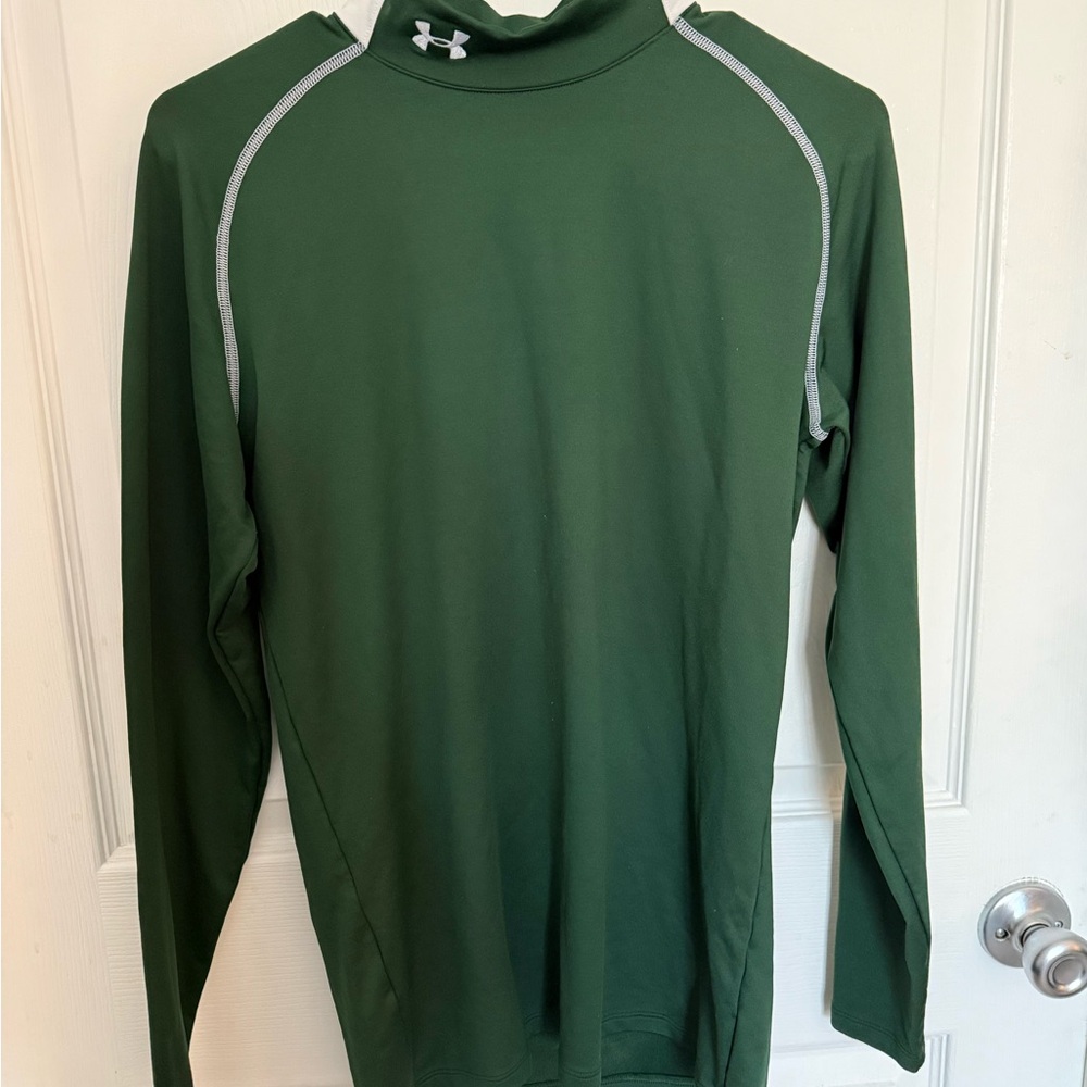 Under Armour Dark Green Fitted ColdGear Top